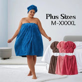 Women‘s Plus Size Bath Skirt & Shower Cap Set